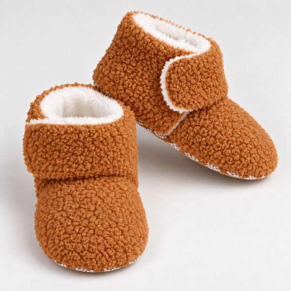 Teddy Boots - Brown baby shoes by Little Wanderers