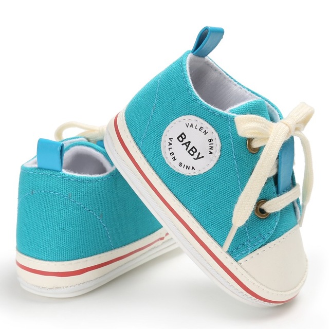 Baby Boy Gril Shoes First Walker Canvas Soft Bottom Soled